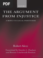 Robert Alexy - The Argument From Injustice - A Reply To Legal ...