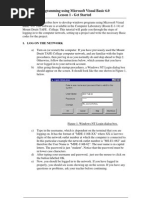 Programming Using Microsoft Visual Basic 6.0 Lesson 1 - Get Started