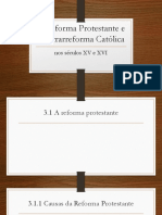 Reforma Protestante e Contrarreforma Católica