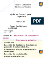 Unidad 12 - Equilibrio de Solubilidad