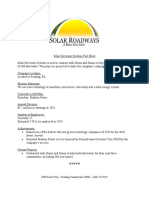 Solar Driveway Systems Fact Sheet