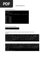 NoSQL Assignment E19022