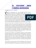 No Hay Excusas para Predicar Malos Sermones