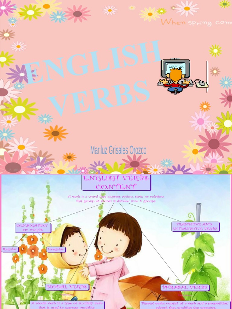 Engli SH Verbs Download Free PDF Verb Linguistic Morphology