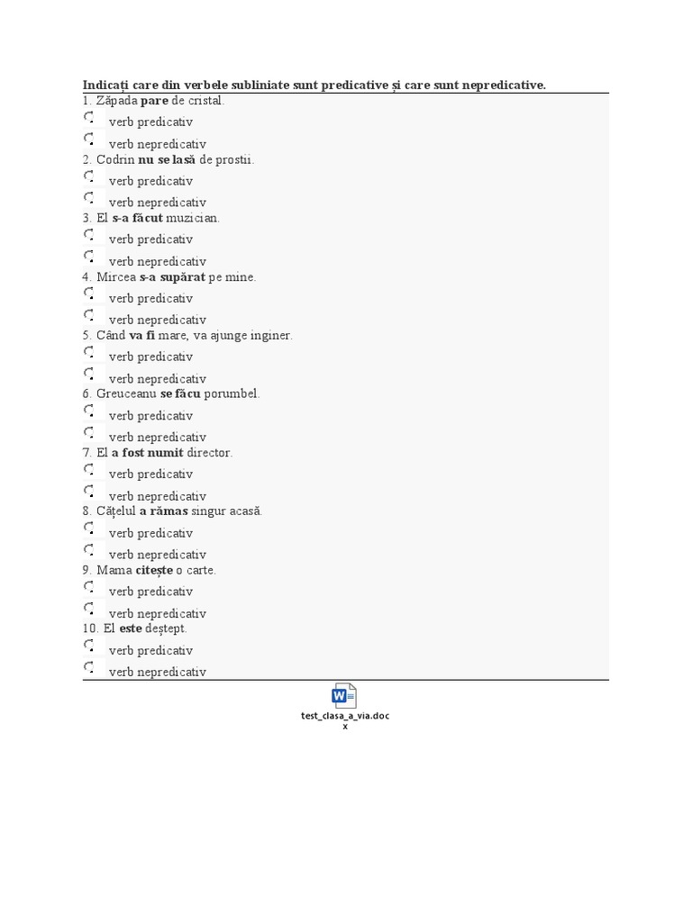 Verbe Nepredicative | PDF