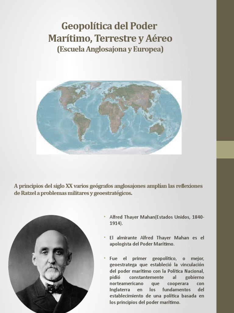 Geopolítica del Poder Marítimo y Terrestre | PDF | Geopolítica | Alfred ...
