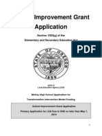 McKay 2010 School Improvement Grant Application
