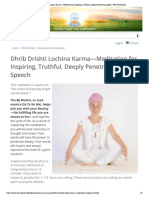 Dhrib Drishti Lochina Karma - Kundalini Yoga