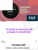 Ensuring Family Security: Grade 9B Group 2