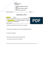 Examen Parcial - Parte 2: APELLIDOS, Nombre: .. . Código