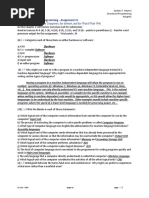 CS 231 - Structured Programming - Assignment #1