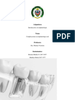 Complicaciones en Implantologia Oral