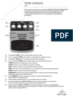 Comandos: Digital Stereo Reverb Effects Pedal