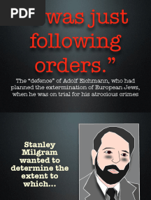 Social Influence Milgram PDF