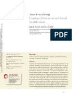 Graduate Education and Social Stratification: Annual Review of Sociology