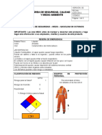 MSDS Gasolina 90