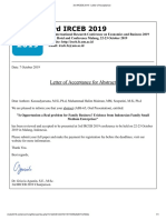3rd IRCEB 2019 - Letter of Acceptance