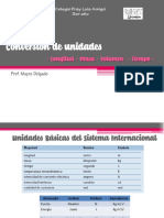 Conversion de Unidades Ejercicios3er Ano