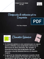 Clasificacion de Sustancias