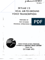 Skylab 1/3 Technical Air-To-Ground Voice Transcription 2 of 6