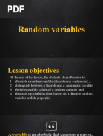 Lesson 1. Random Variables