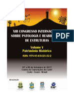XIII CONGRESSO INTERNACIONAL SOBRE PATOLOGIA E REABILITAÇÃO DE ESTRUTURAS - CINPAR
