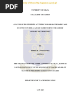 Analysis of JHS Students' Attitudes Toward Mathematics and Its Effect On The Academic Achievement The Case of Asunafo South District PDF