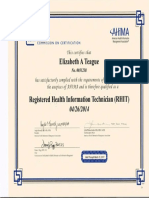 RHIT Certification