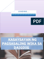 Pagsasalin Sa Daigdig