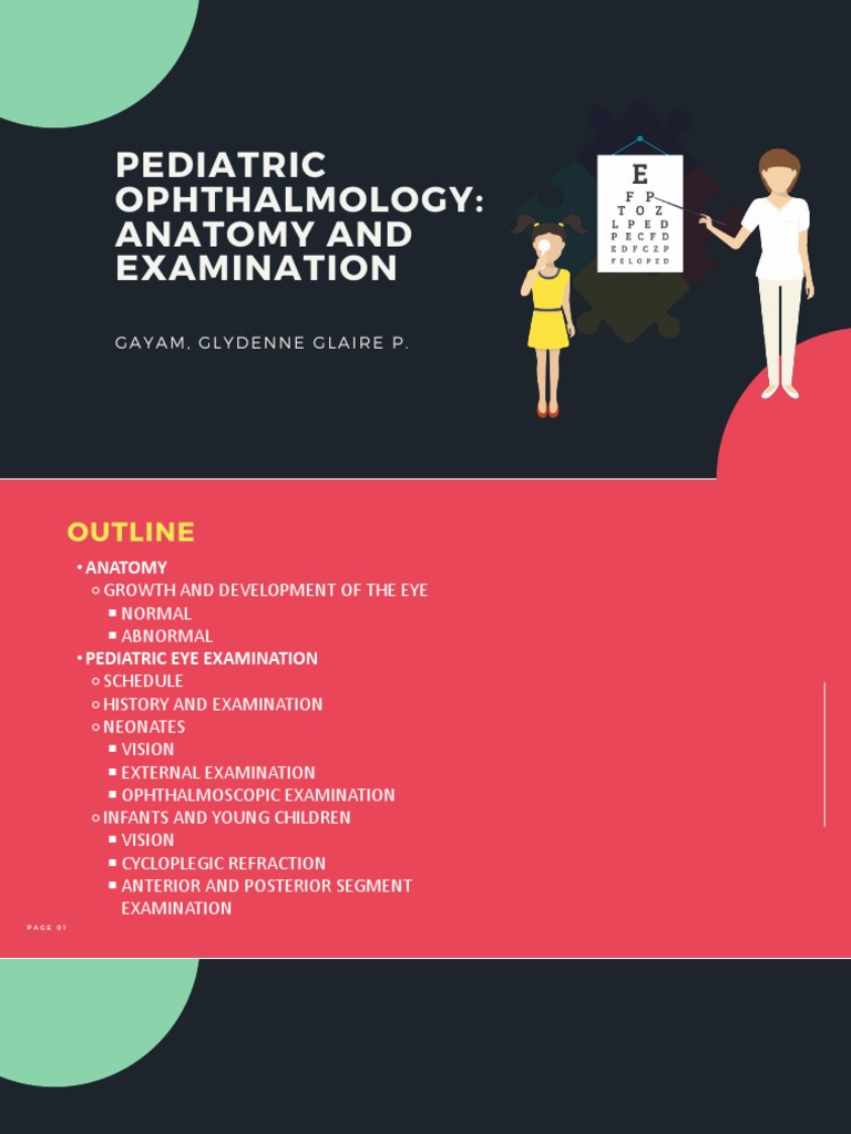 Pediatric Eye Examination Guide | PDF | Cornea | Ophthalmology