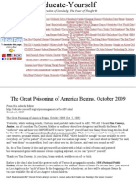 The Great Poisoning of America Begins October 2009