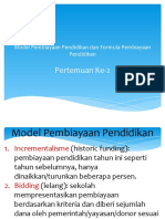 Model Pembiyaan Dan Formula Funding