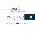 Theoretical Competition: 3 International Olympiad On Astronomy and Astrophysics
