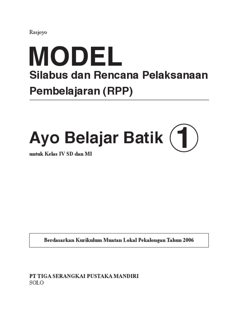 Gambar Batik Kelas 4 Sd | Gambar Batik Sederhana