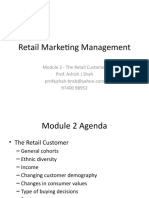 Retail Marketing Management: Module 2 - The Retail Customer Prof. Ashish J Shah 97400 98952