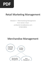 Retail MGMT M4 - Merchandising Management