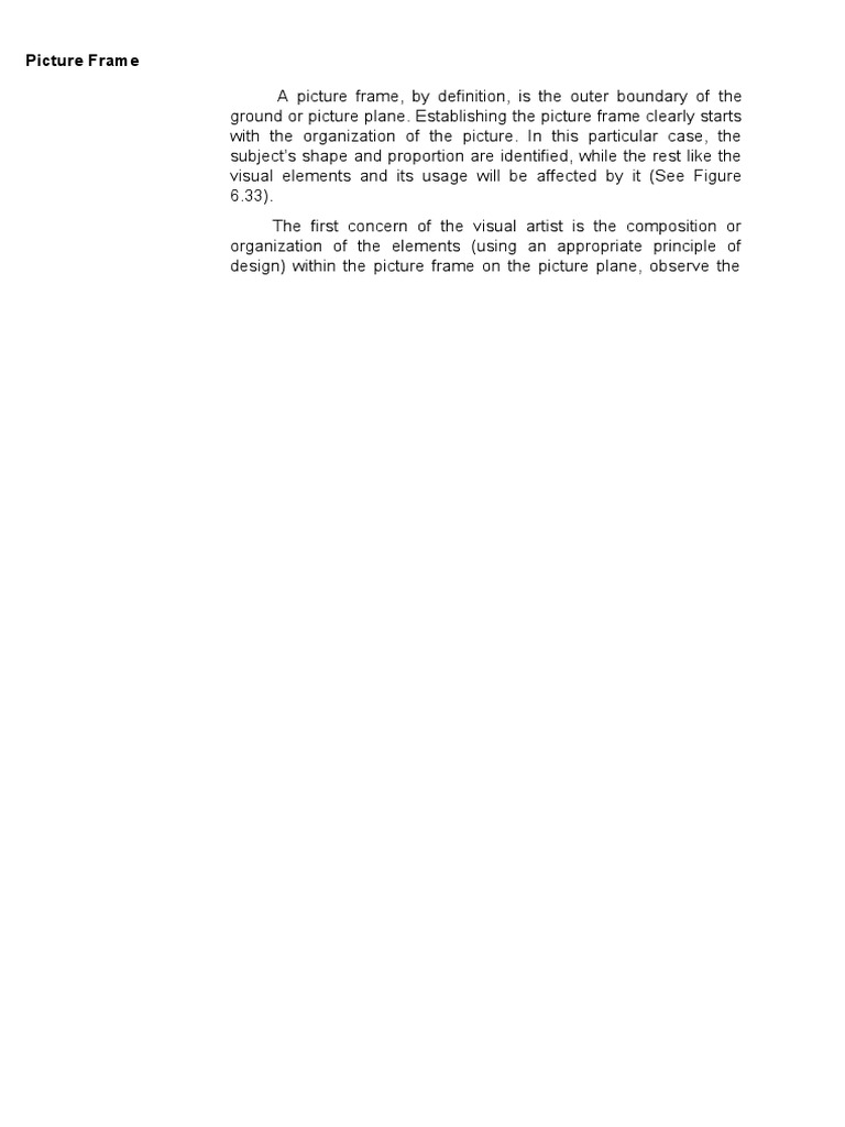 Picture Frame Pdf