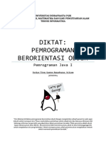 Bahan Ajar Pemrograman Java Berorientasi Objek PDF
