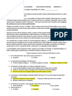 Evaluación de Lenguaje Iii Trimestre PDF