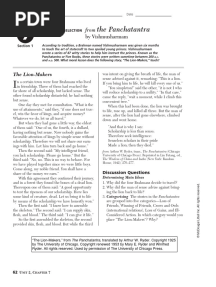 The Lion Makers (Panchatantra) by Vishnu Sharma