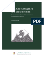 Biopoeticas para Las Biopoliticas