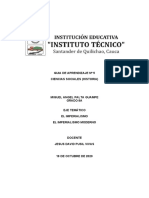 Guia de Aprendizaje #5 Ciencias Sociales (Historia) Miguel Angel Palta Guampe Grado 8a