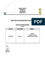 Summary of Individual Teacher Accomplishment Reports of Humss Department