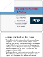 PERUBAHAN SPIRITUAL PADA LANSIA KLP 5