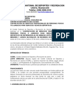 Gimnasia Artística Cartel para La Contratación de Un Entrenador