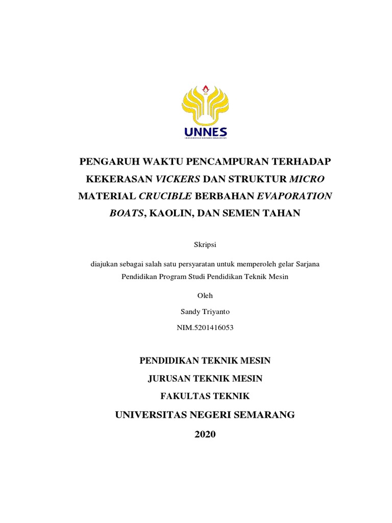Skripsi Teknik Mesin | PDF