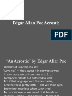 Edgar Allan Poe Acrostic