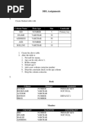 DBMS - Assignment/Question/DDL