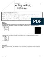 Levelling Activity - Estimate