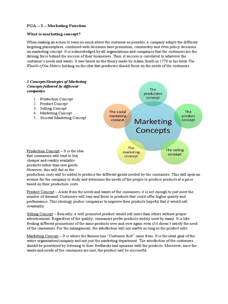 Marketing Concepts and Strategies Explained | PDF | Product (Business ...